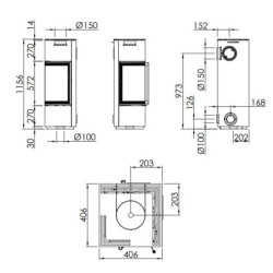 Plieninė krosnelė Spartherm Piko S RLU, 4.5 - 7.7 kW