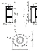 Plieninė krosnelė Spartherm Senso S, iki 9.1 kW