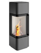 Plieninė krosnelė Spartherm CUBO S RLA, 4.5 - 7.7 kW, Pilkos spalvos