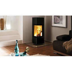 Plieninė krosnelė Spartherm CUBO S RLA, 4.5 - 7.7 kW, Juodos spalvos