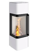 Plieninė krosnelė Spartherm CUBO S RLA, 4.5 - 7.7 kW, Baltos spalvos