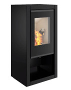 Plieninė krosnelė Spartherm Ambiente A7, 4.5 - 7.7 kW, Juodos spalvos