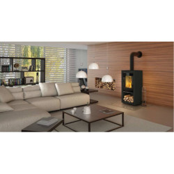 Plieninė krosnelė Spartherm Ambiente A7, 4.5 - 7.7 kW, Juodos spalvos