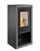 Plieninė krosnelė Spartherm Ambiente A7, 4.5 - 7.7 kW, Titano spalvos