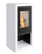Plieninė krosnelė Spartherm Ambiente A7, 4.5 - 7.7 kW, Baltos spalvos