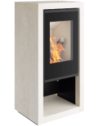 Plieninė krosnelė Spartherm Ambiente A7, 4.5 - 7.7 kW, balta