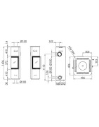 Plieninė krosnelė Spartherm CUBO L RLA, 4.5 - 7.7 kW, perlas