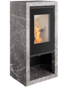Plieninė krosnelė Spartherm Ambiente A7, 4.5 - 7.7 kW, Juodos spalvos