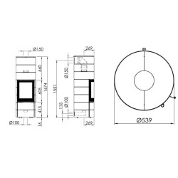 Plieninė krosnelė Spartherm Ambiente A4, 4.5 - 7.7 kW