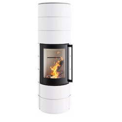 Plieninė krosnelė Spartherm Ambiente A4, 4.5 - 7.7 kW, balta