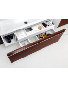 Praustuvo spintelė Ravak Clear SD 800, balta/vyšnia