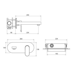 Potinkinis maišytuvas Ravak Chrome CR 019.00