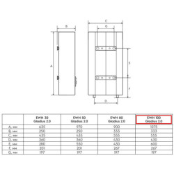 Elektrinis vandens šildytuvas Electrolux EWH 100 Gladius 2.0