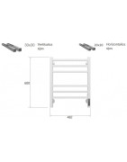 Elektrinis rankšluosčių džiovintuvas Terminus Vatikan P6, baltas