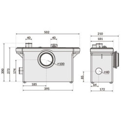 Nuotekų siurblinė Ibo AQUASAN PRO