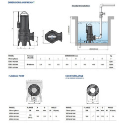 Fekalinis siurblys Pedrollo VXC4 40/100, 400 V