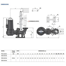 Fekalinis siurblys Pedrollo VXC4 40/100, 400 V
