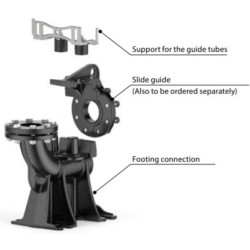Vertikalus montavimo komplektas Pedrollo VXC4, 4"