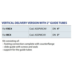 Vertikalus montavimo komplektas Pedrollo MC4, 3"