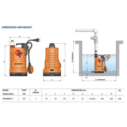 Panardinamas vandens siurblys šuliniams Pedrollo TOP MULTI 5