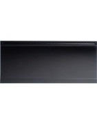 El. radiatorius Adax Iver H KWT atsparus aptaškymui, juodas