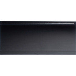 El. radiatorius Adax Iver L KWT atsparus aptaškymui, juodas