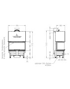 Plieninis židinio ugniakuras Spartherm Varia AS-3RLh-4S, 10.9 kW