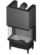 Plieninis židinio ugniakuras Spartherm ARTE 3RL-80H-4S, 14.8kW