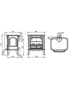 Ketinė krosnelė Seguin SAPHIR, kreminė, su oro padavimu iš lauko