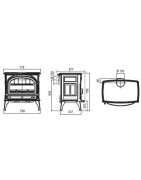 Ketinė krosnelė Seguin TOPAZE, kreminė, iki 13 kW