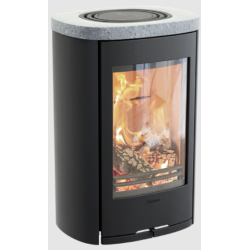 Plieninė krosnelė Nibe Contura C810W:3 Style, juoda, 3 - 7 kW