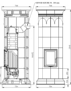 Plieninė krosnelė Romotop Hein Orient Q1, 5 - 12 kW