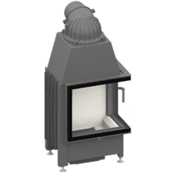 Plieninis židinio ugniakuras Schmid Ekko R 55(34)45s, 5 kW