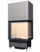 Plieninis židinio ugniakuras Schmid Ekko R 55(34)45h, 5 kW