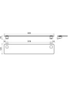 Stiklinė lentynėlė Ravak TD 500, matinė