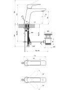 Praustuvo maišytuvas Ravak CL 011.00, su vožtuvu