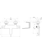 Termostatinis dušo maišytuvas Ravak TE 023.00