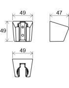 Dušo laikiklis Ravak 612.00, plastikinis