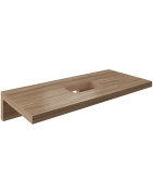 Plokštė po praustuvu Ravak L, tamsaus riešuto spalvos