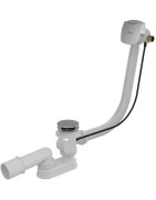 Vonios sifonas Ravak II 800, su persipylimu, Click-Clack