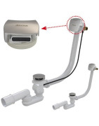 Vonios sifonas Ravak II 800, su persipylimu, Click-Clack