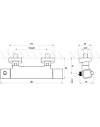 Termostatinis dušo maišytuvas Ravak TD 033.00/150
