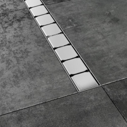 Nutekamasis dušo latakas Ravak 10°, nerūdijantis plienas, 950 mm