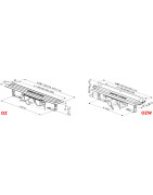 Nutekamasis dušo latakas Ravak 10°, nerūdijantis plienas, 950 mm