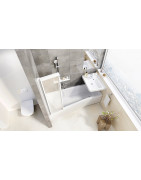 Kampinis praustuvas Ravak BeHappy II, dešinė, 500x665 mm