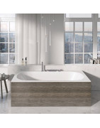 Vonia Ravak City Slim 180x80 cm, sniego baltumo