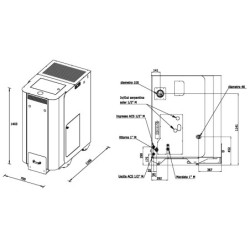 Granulinis katilas Laminox Termoboiler Omnia 32, 32.6 kW