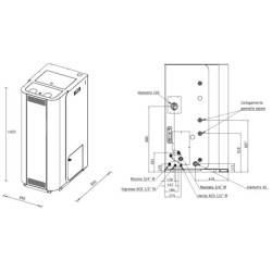 Granulinis katilas Laminox Termoboiler 24 Solar Matic, 23.5 kW