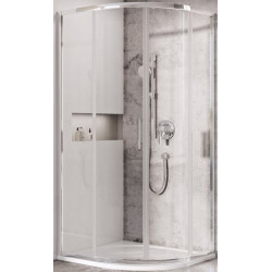 Dušo kabina Ravak Blix Slim BLSCP4-80, skaidrus stiklas