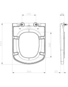 Unitazo sėdynė su dangčiu Ravak Classic, su Soft-Close funkcija